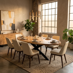 Eetkamertafel Vicenzo ovaal 210cm